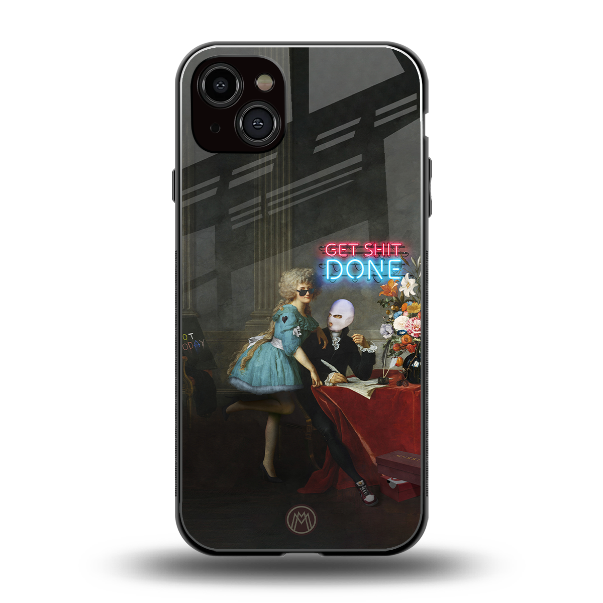 get shit done back phone cover | glass case for iphone 15 plus