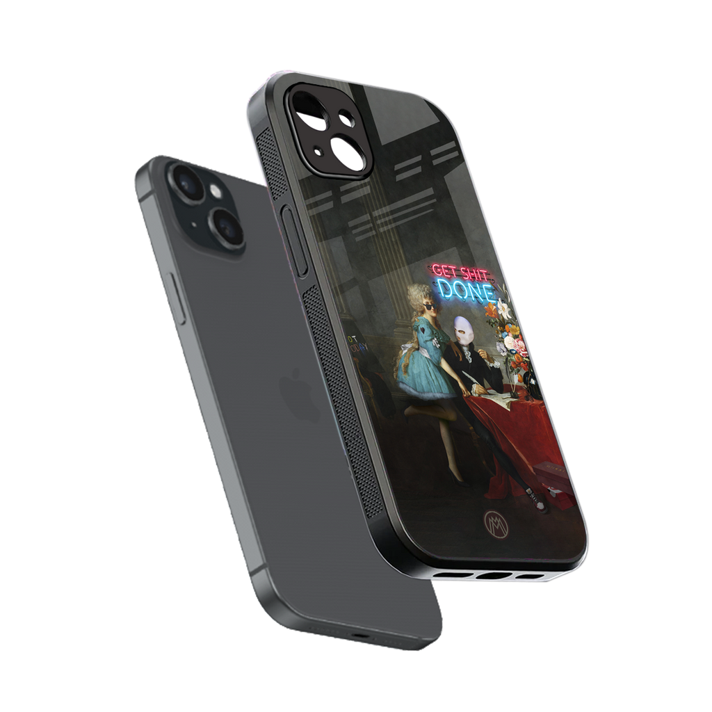 get shit done back phone cover | glass case for iphone 14 plus