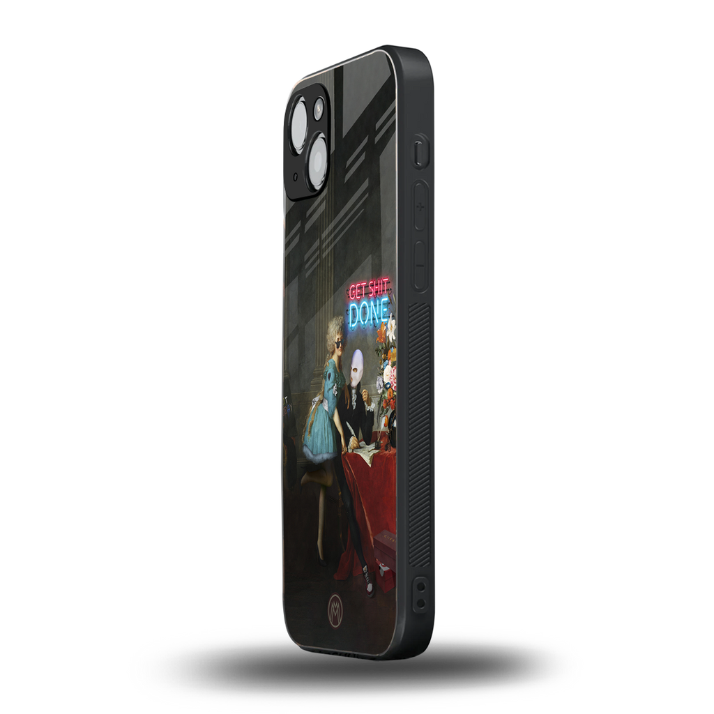 get shit done back phone cover | glass case for iphone 14 plus