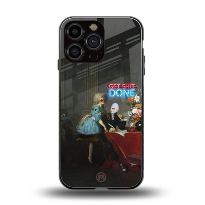 get shit done back phone cover | glass case for iphone 14 pro max
