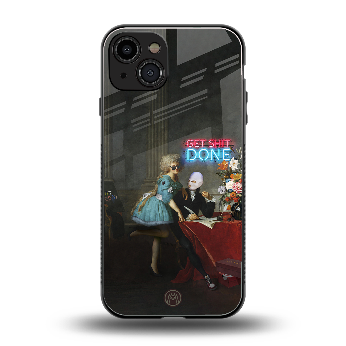 get shit done back phone cover | glass case for iphone 15
