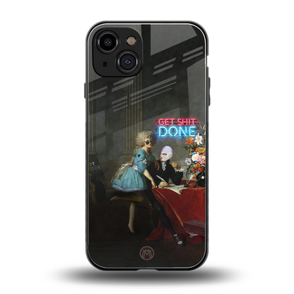 get shit done back phone cover | glass case for iphone 15
