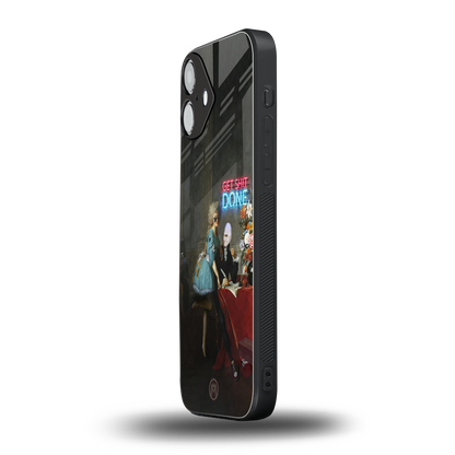 get shit done back phone cover | glass case for iphone 16 plus