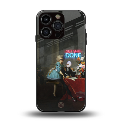 get shit done back phone cover | glass case for iphone 16 pro