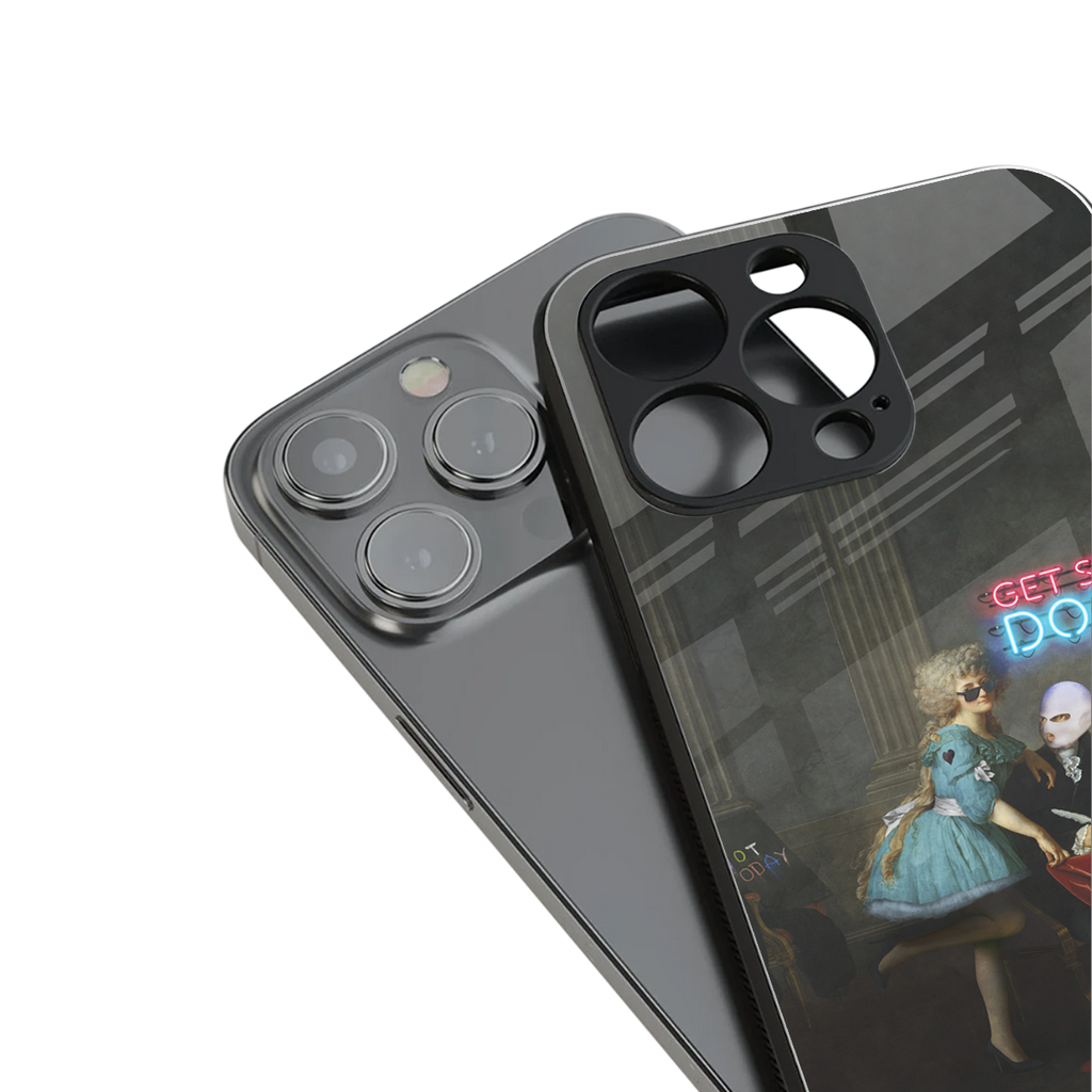 get shit done back phone cover | glass case for iphone 14 plus