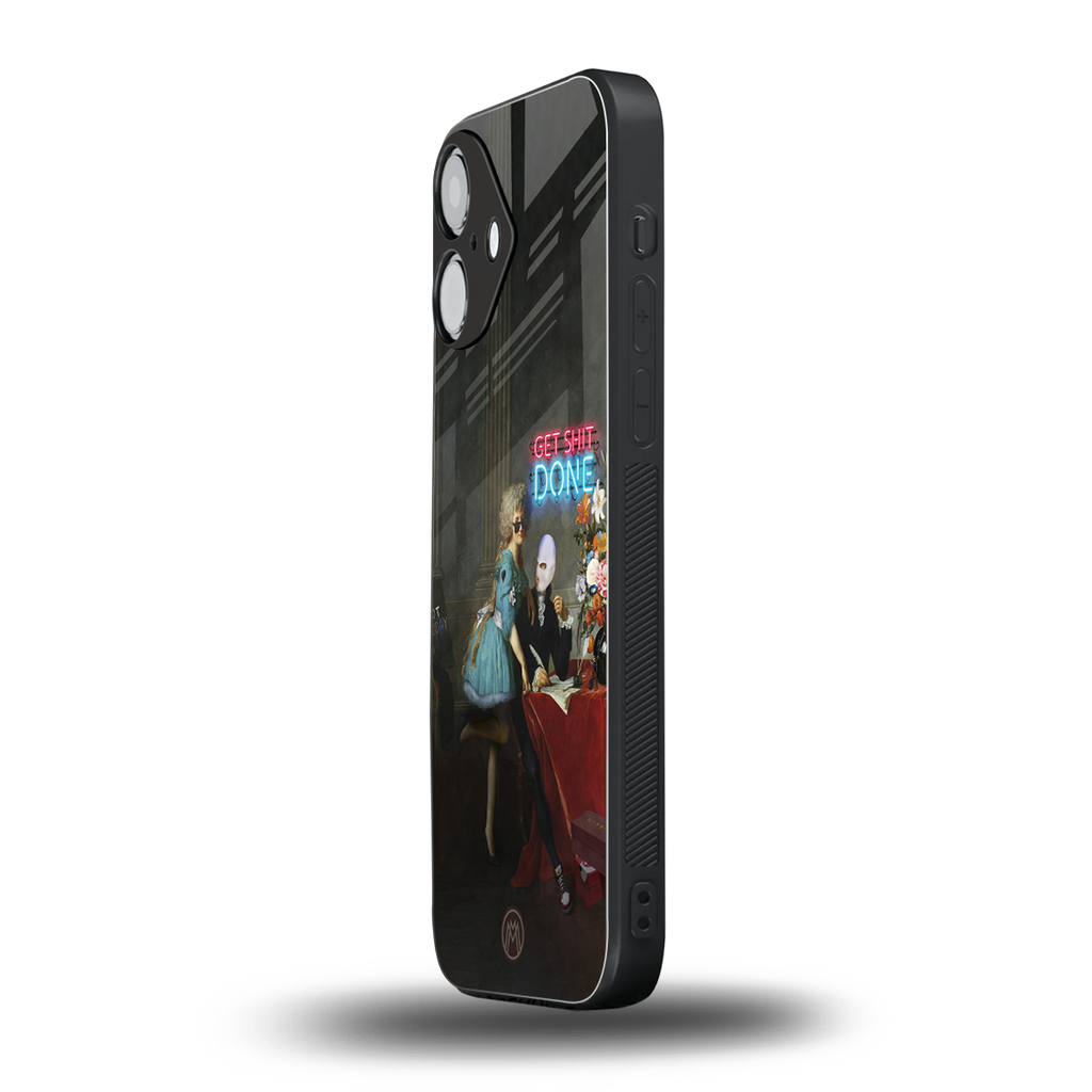 get shit done back phone cover | glass case for iphone 16