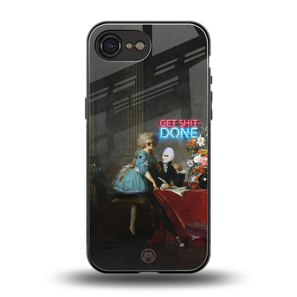 get shit done back phone cover | glass case for iphone 16e