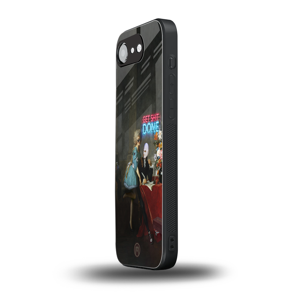 get shit done back phone cover | glass case for iphone 16e