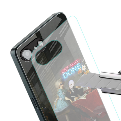 get shit done back phone cover | glass case for iphone 16e