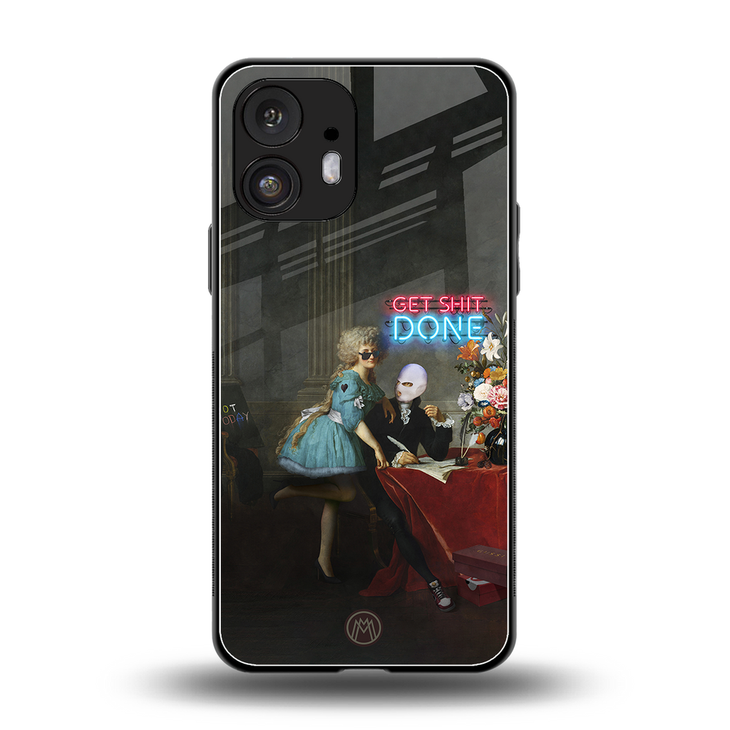 get shit done back phone cover | glass case for nothing phone 2