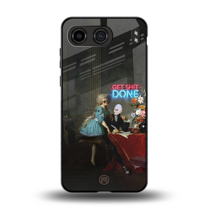 get shit done back phone cover | glass case for oneplus nord 4