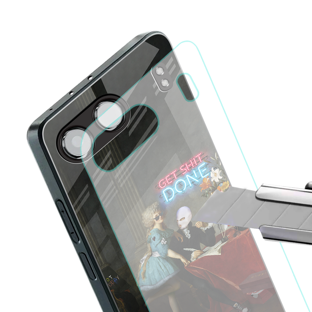 get shit done back phone cover | glass case for oneplus nord 4