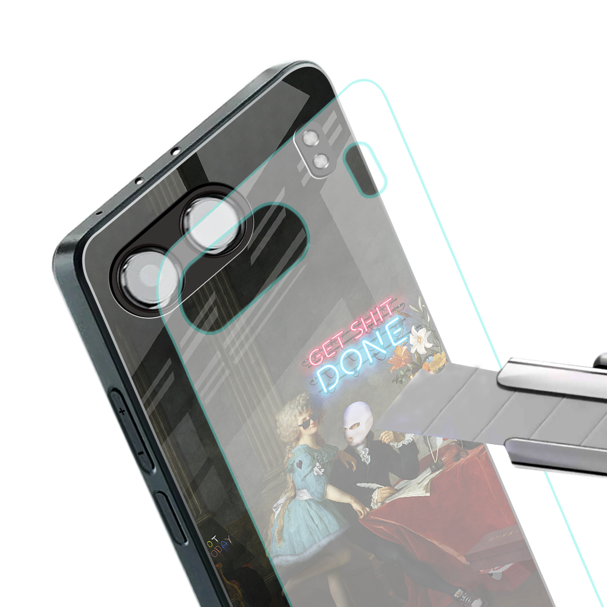 get shit done back phone cover | glass case for oneplus nord 4