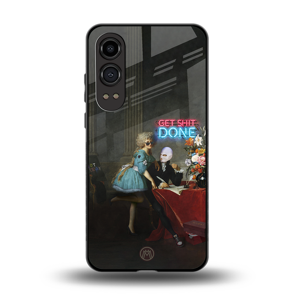 get shit done back phone cover | glass case for oneplus nord ce 4 lite