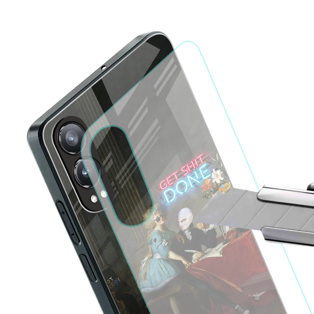 get shit done back phone cover | glass case for oneplus nord ce 4 lite
