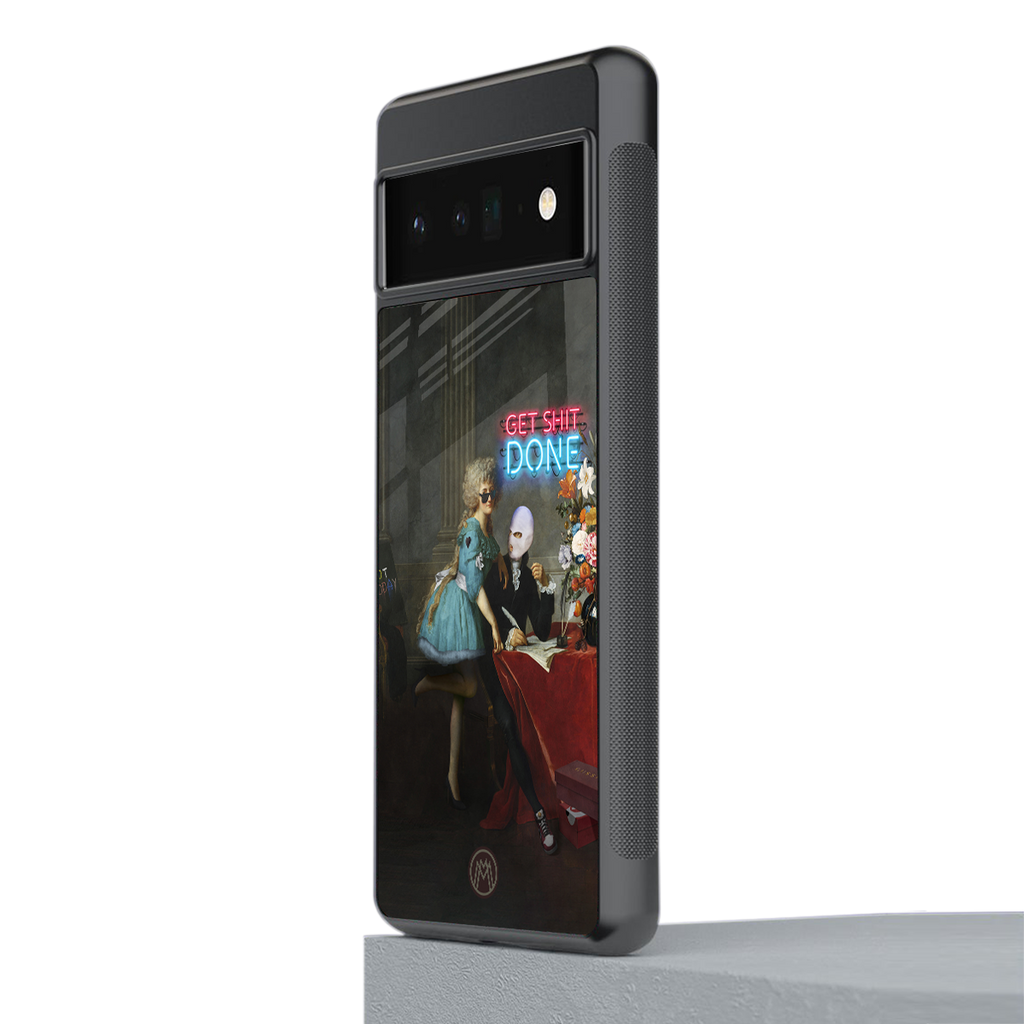 get shit done back phone cover | glass case for google pixel 6 pro