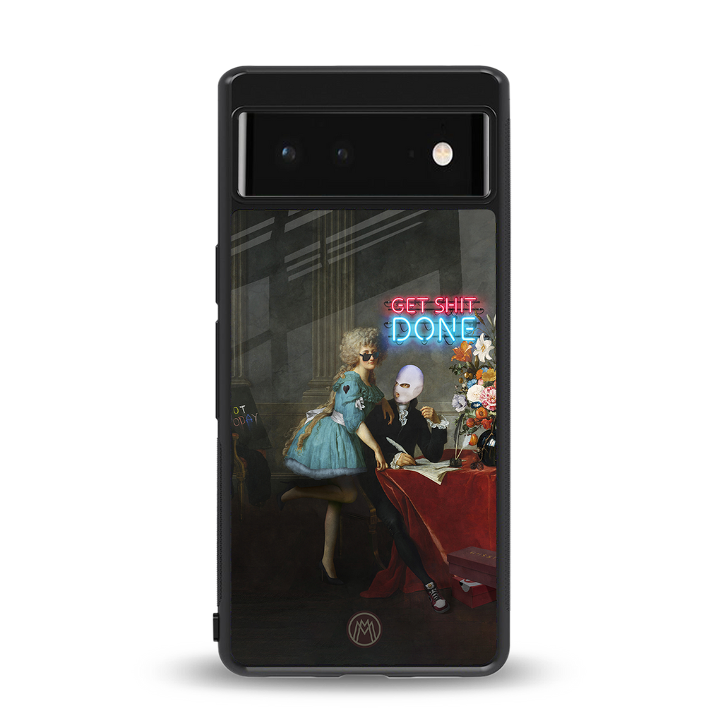 get shit done back phone cover | glass case for google pixel 6