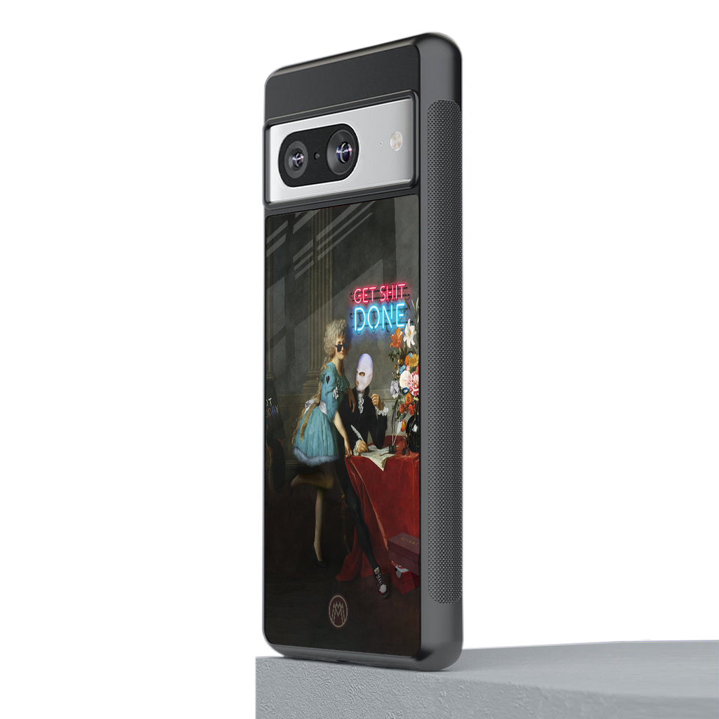 get shit done back phone cover | glass case for Google Pixel 8