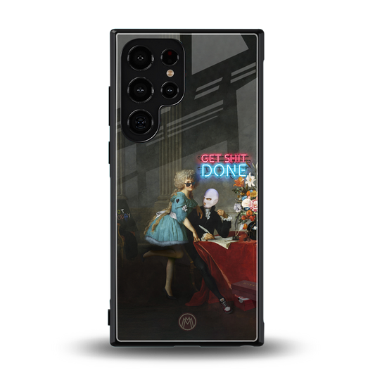 get shit done back phone cover | glass case for samsung galaxy s24 ultra