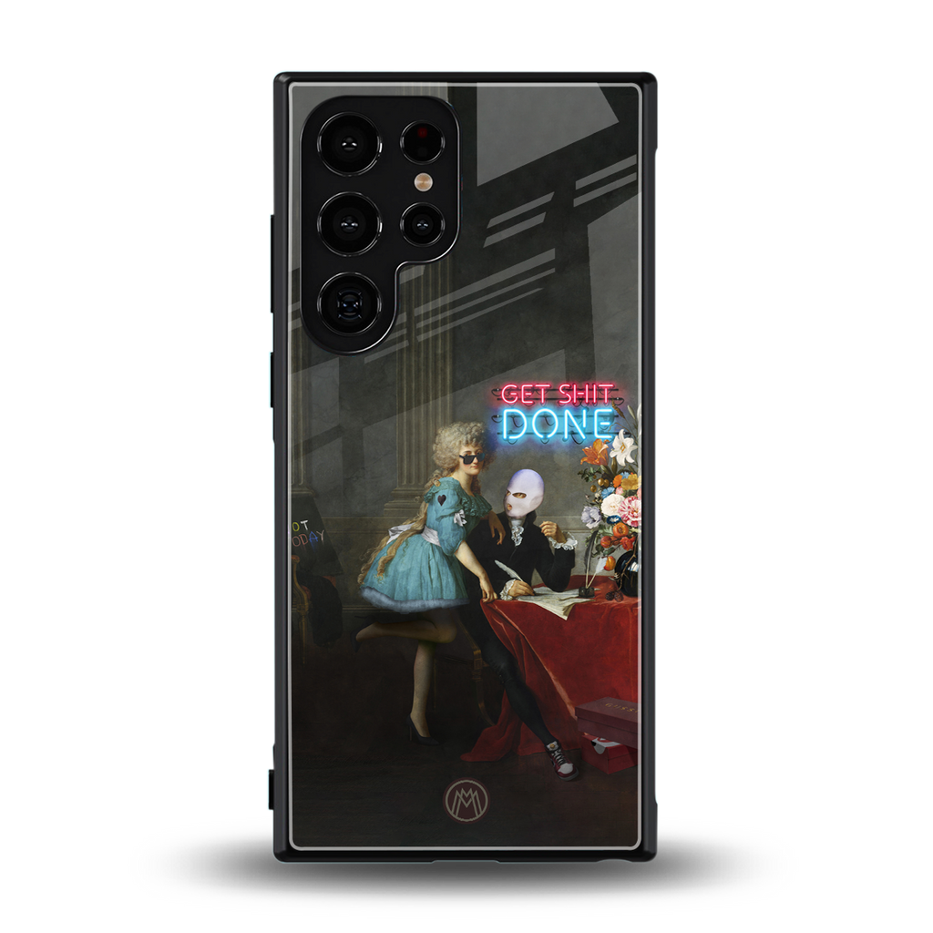 get shit done back phone cover | glass case for samsung galaxy s23 ultra