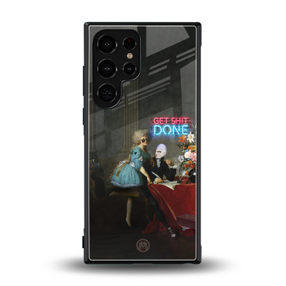 get shit done back phone cover | glass case for samsung galaxy s23 ultra