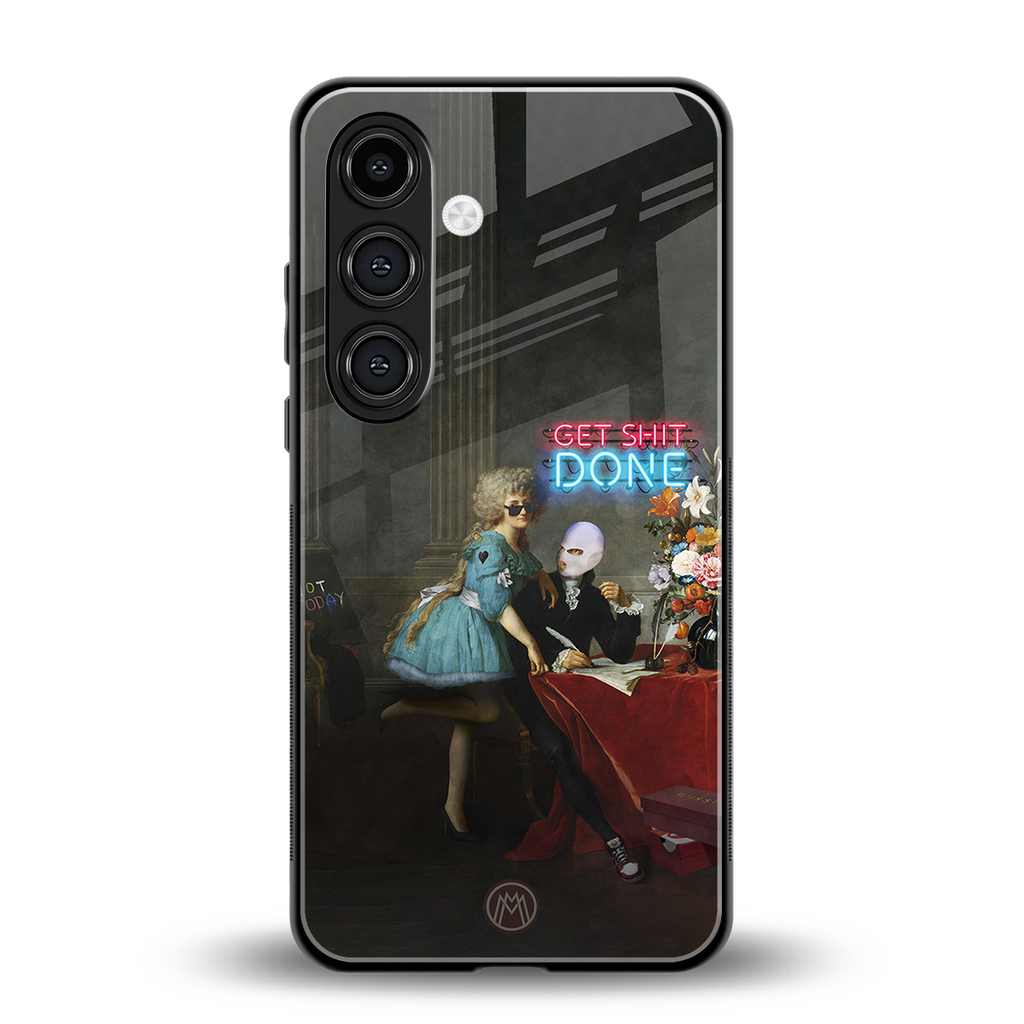 get shit done back phone cover | glass case for samsung galaxy s25 plus