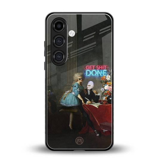 get shit done back phone cover | glass case for samsung galaxy s24 fe