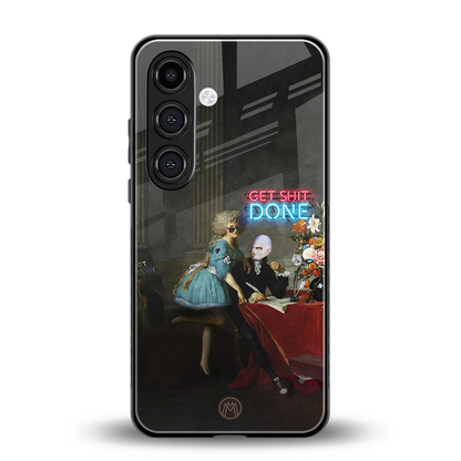 get shit done back phone cover | glass case for samsung galaxy s24 plus