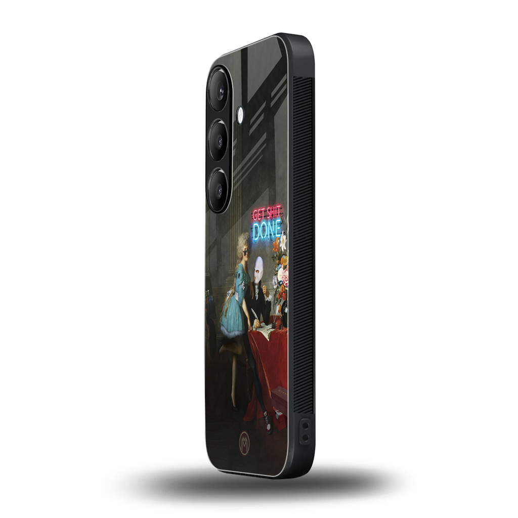 get shit done back phone cover | glass case for samsung galaxy s24