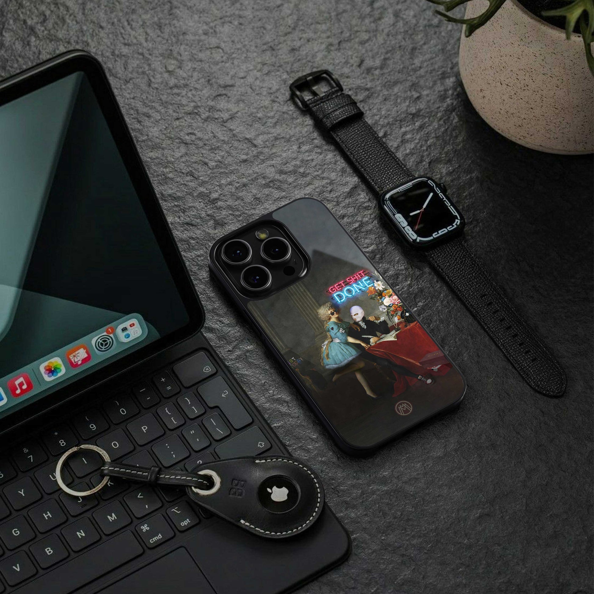 get shit done back phone cover | glass case for iphone 13 mini