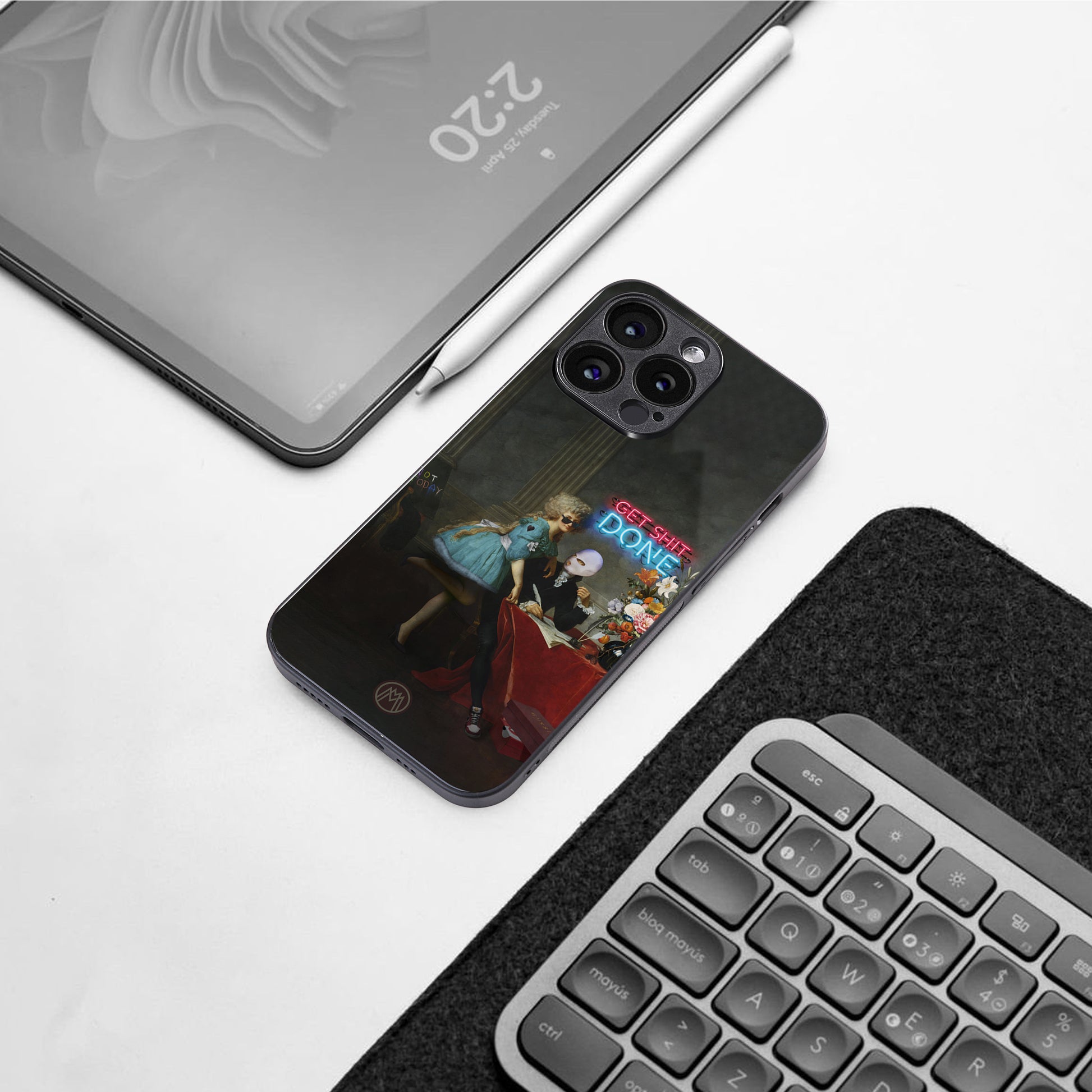 get shit done back phone cover | glass case for iphone 16 pro max