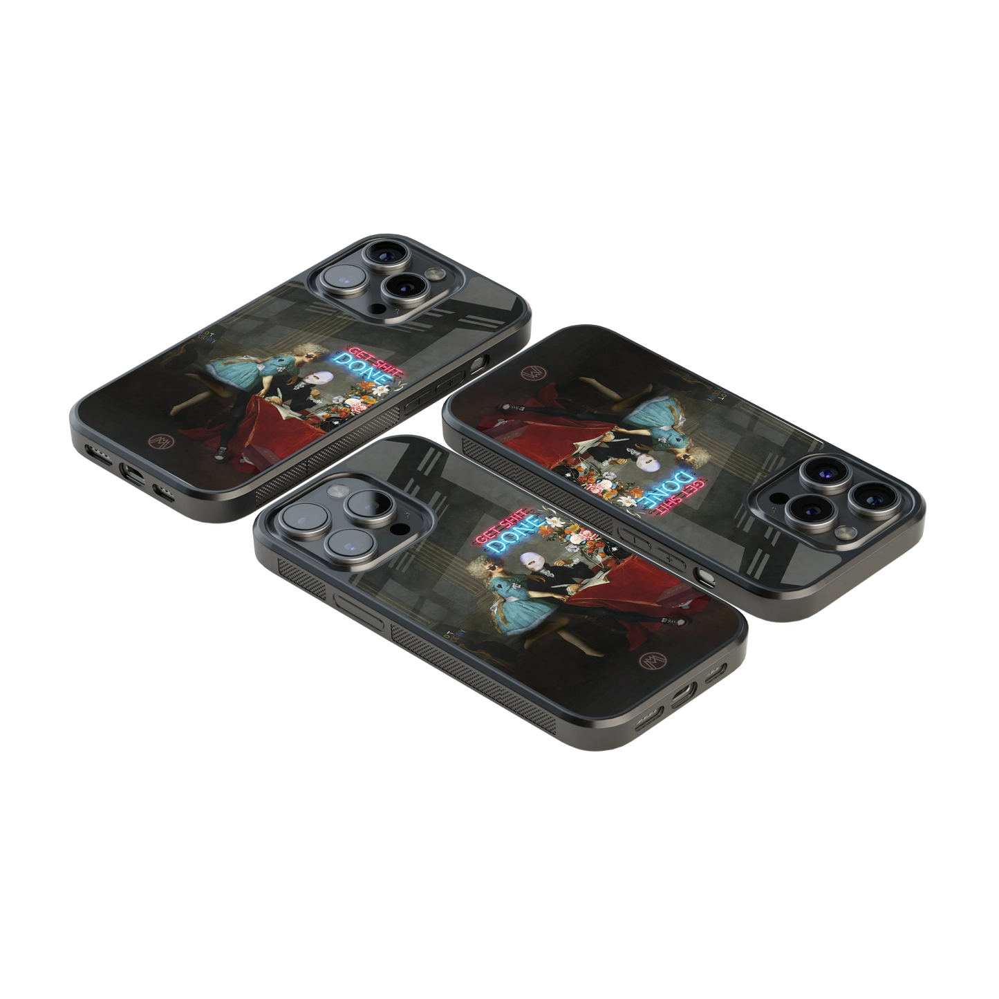 Luxury Glass Back Mobile Cover for iPhone, Samsung Galaxy, OnePlus, Pixel, Redmi & More