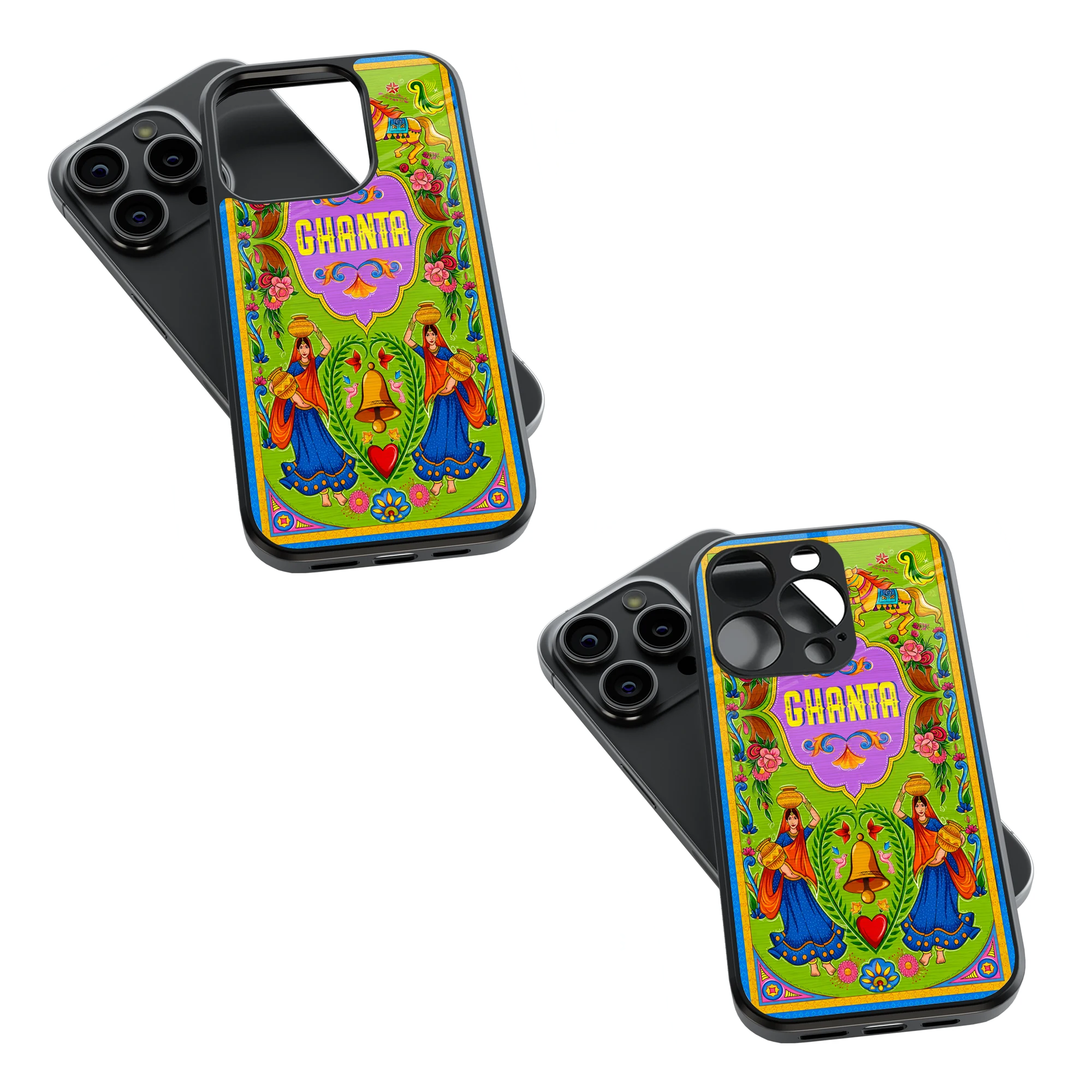 Trendy Glass Back Mobile Case for iPhone, Samsung, Redmi, OnePlus, Google Pixel, Motorola