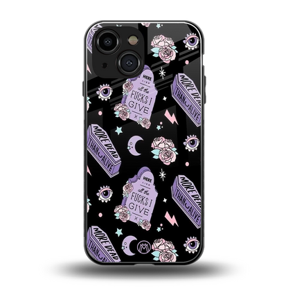ghostly presence back phone cover | glass case for iphone 13 mini