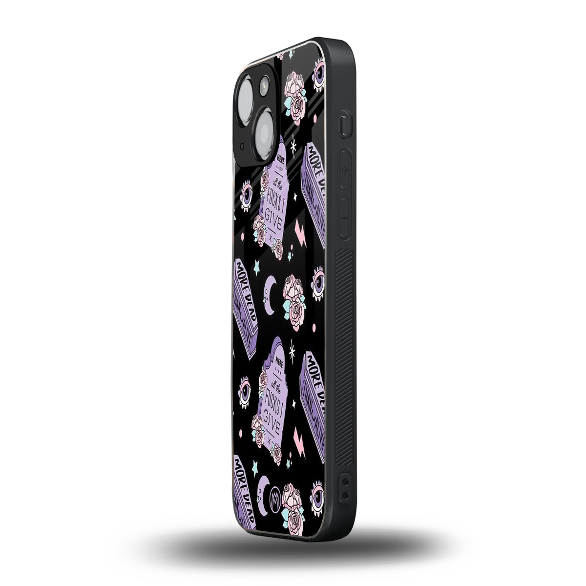 ghostly presence back phone cover | glass case for iphone 13 mini