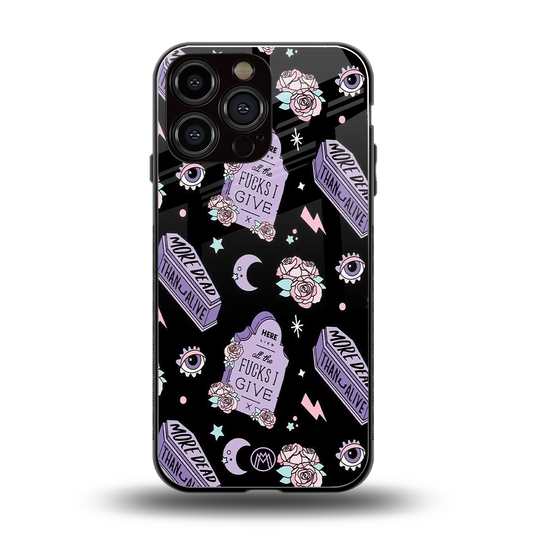ghostly presence back phone cover | glass case for iphone 13 pro max