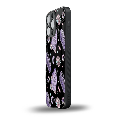 ghostly presence back phone cover | glass case for iphone 13 pro max