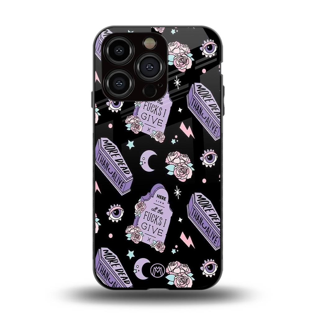 ghostly presence back phone cover | glass case for iphone 13 pro