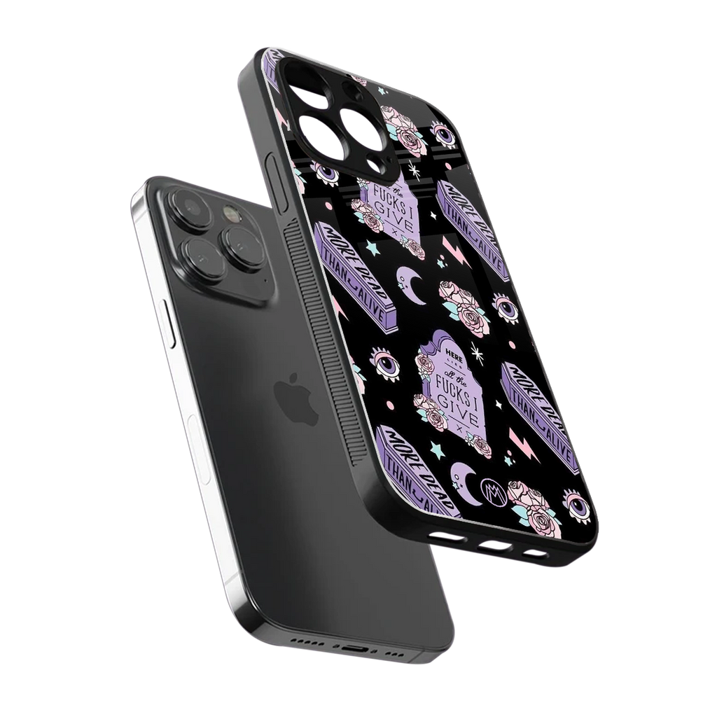 ghostly presence back phone cover | glass case for iphone 13 pro