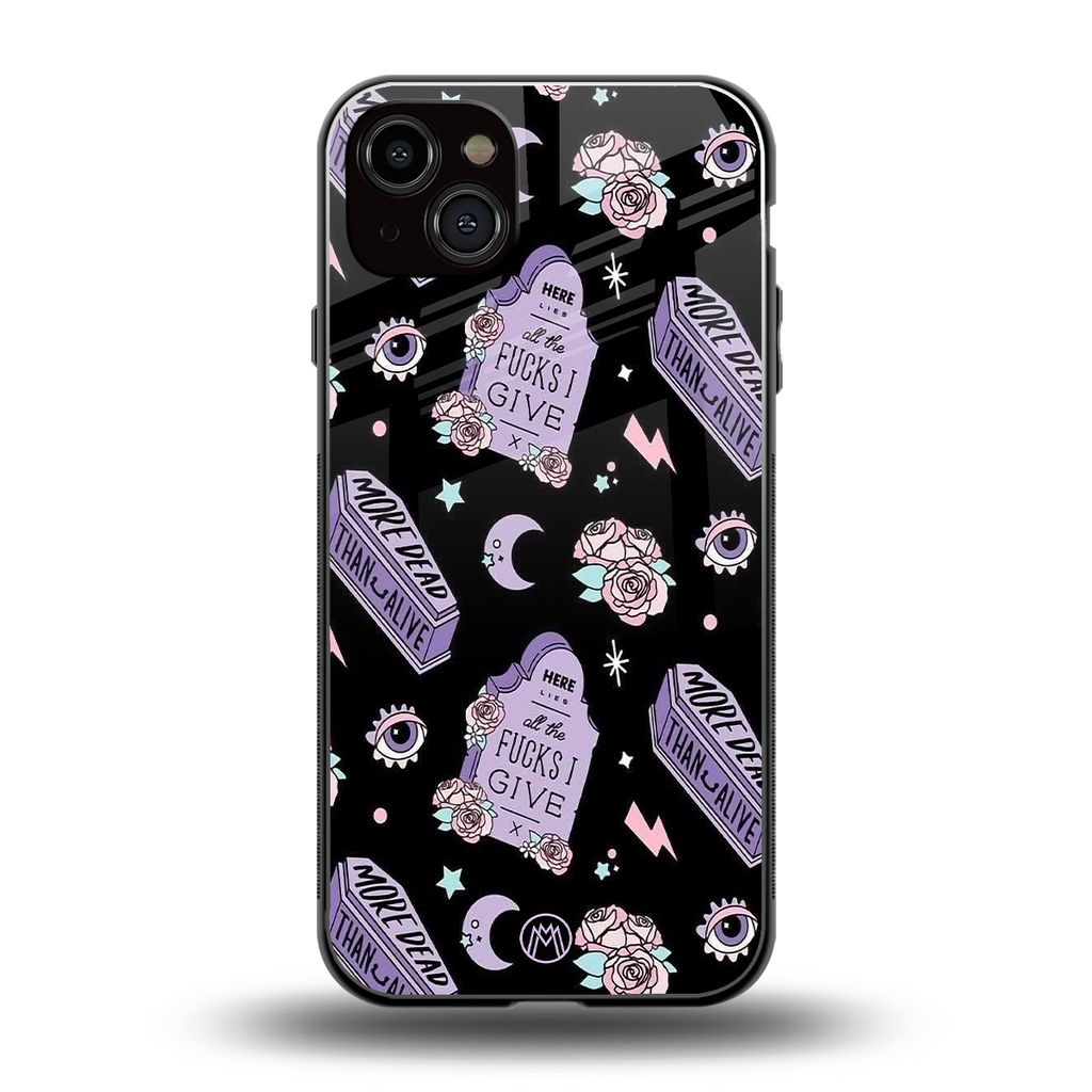 ghostly presence back phone cover | glass case for iphone 15 plus