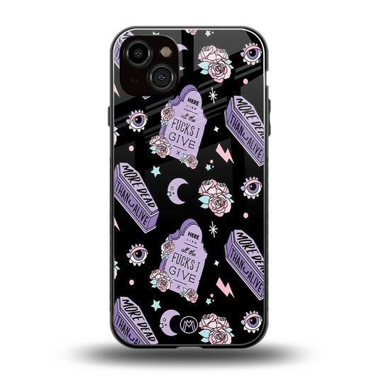 ghostly presence back phone cover | glass case for iphone 15 plus