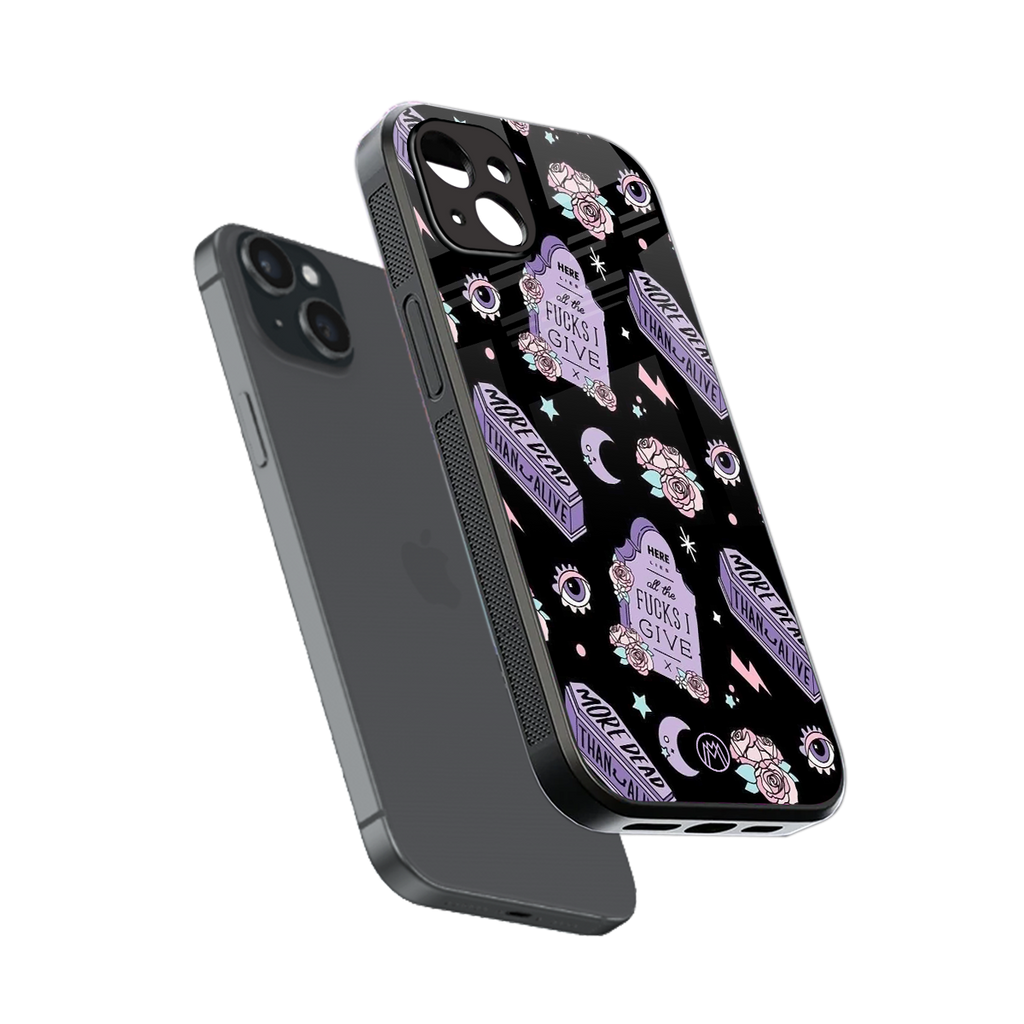 ghostly presence back phone cover | glass case for iphone 14 plus