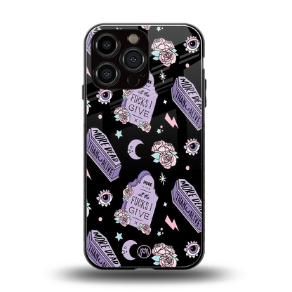 ghostly presence back phone cover | glass case for iphone 14 pro max