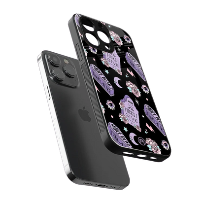 ghostly presence back phone cover | glass case for iphone 14 pro max