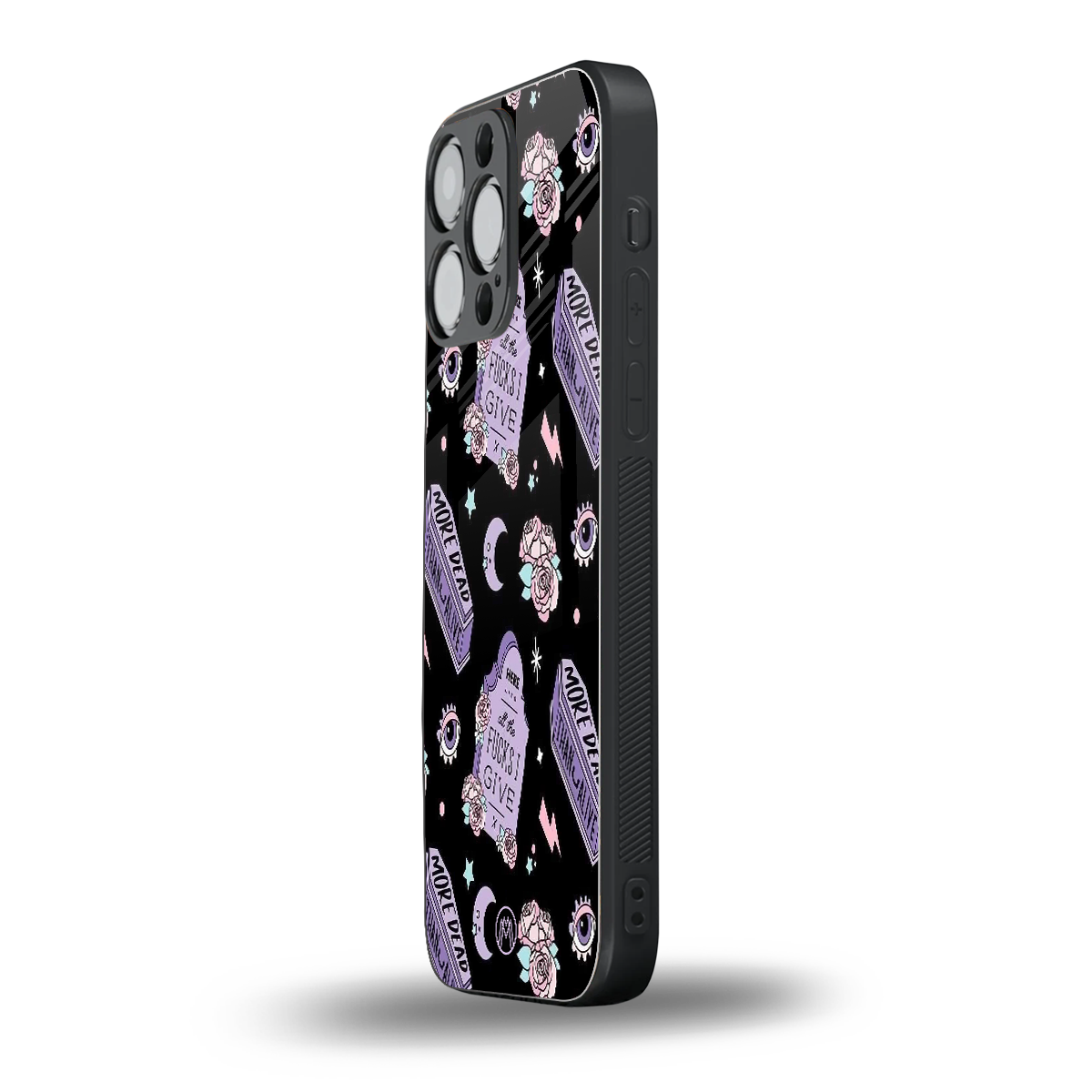ghostly presence back phone cover | glass case for iphone 15 pro max