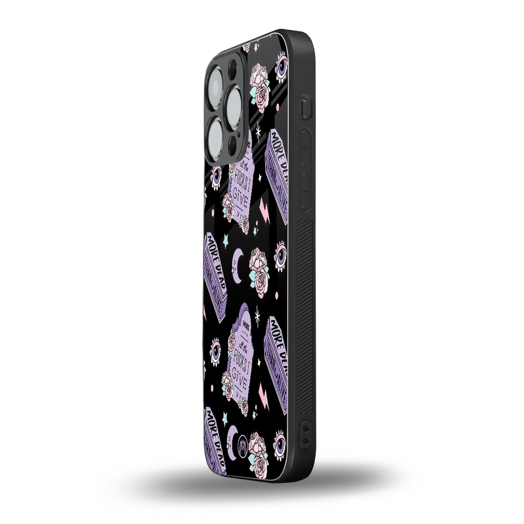 ghostly presence back phone cover | glass case for iphone 14 pro max
