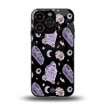 ghostly presence back phone cover | glass case for iphone 15 pro