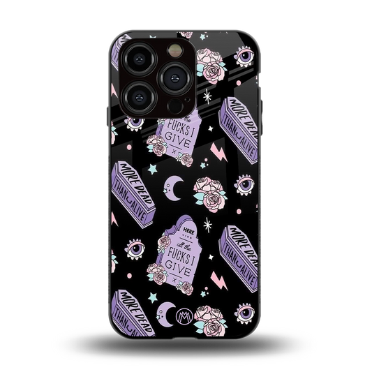 ghostly presence back phone cover | glass case for iphone 14 pro
