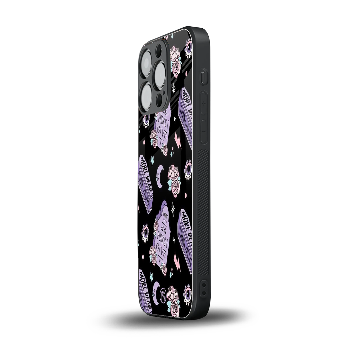 ghostly presence back phone cover | glass case for iphone 15 pro