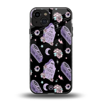 ghostly presence back phone cover | glass case for iphone 15